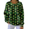 Women's Loose Comfortable Casual And Fashionable Round Neck Pattern Long Sleeved Sweatshirt