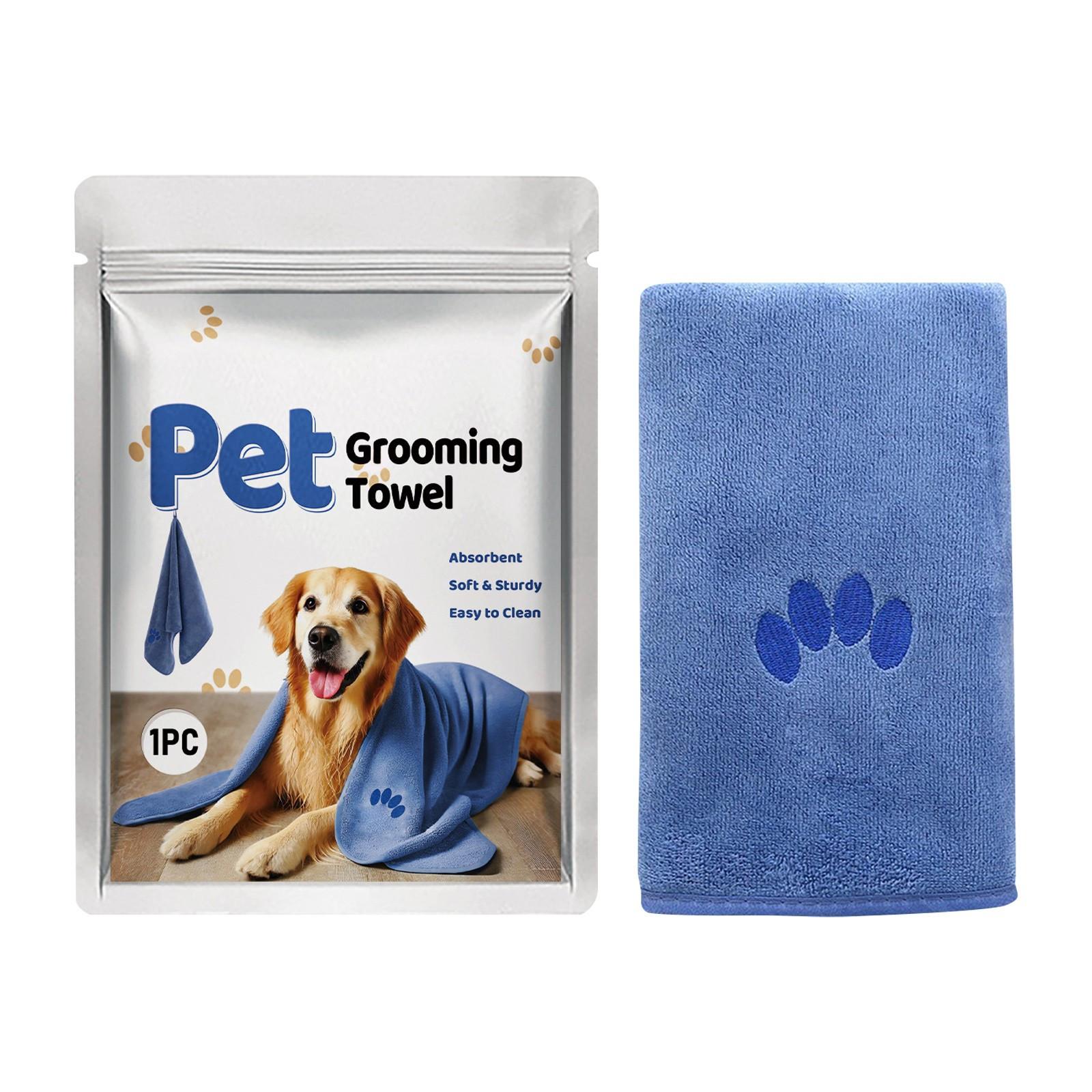 

Полотенце для собак из микрофибры, супервпитывающее и мягкое полотенце для ухода за домашними животными, средства для купания для больших, средних или маленьких собак One Size