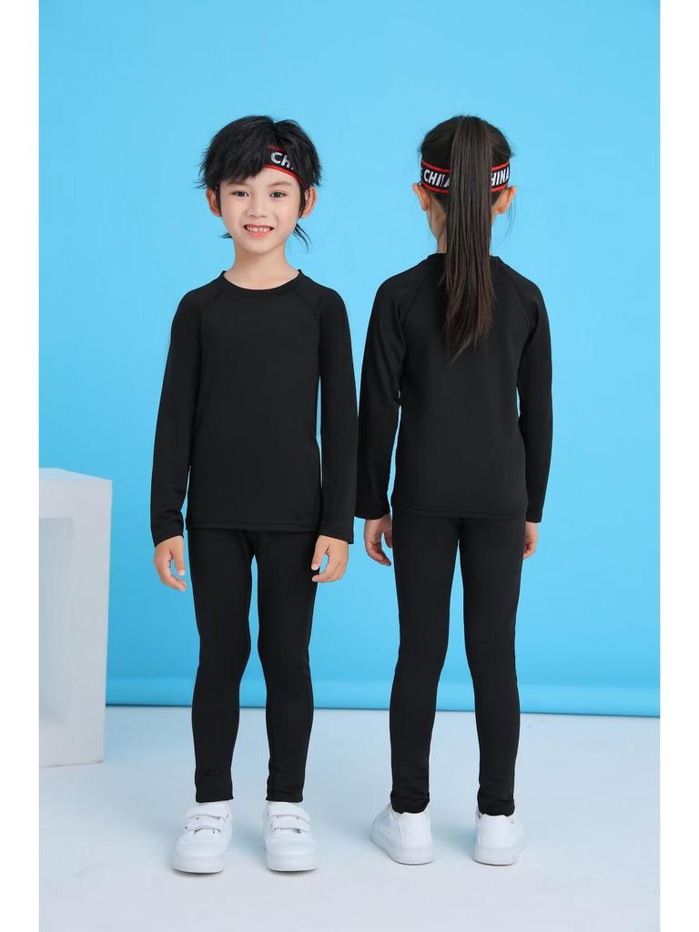 A03 Long Sleeve Tight Suit Set for Adults & Children, Size 16-3XL, Fitness Wear Leotard