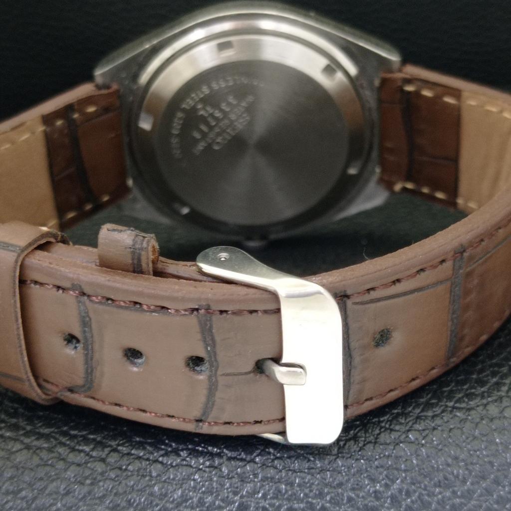 VINTAGE SEIKO 5 AUTOMATIC 6309A JAPAN MENS RED COLOR DIAL WATCH A500826-5 R154-a500826