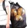 Lightweight Balls Carry Shoulder Pouch Durable Basketballs Mesh Bag Footballs Storage Bag  Camping