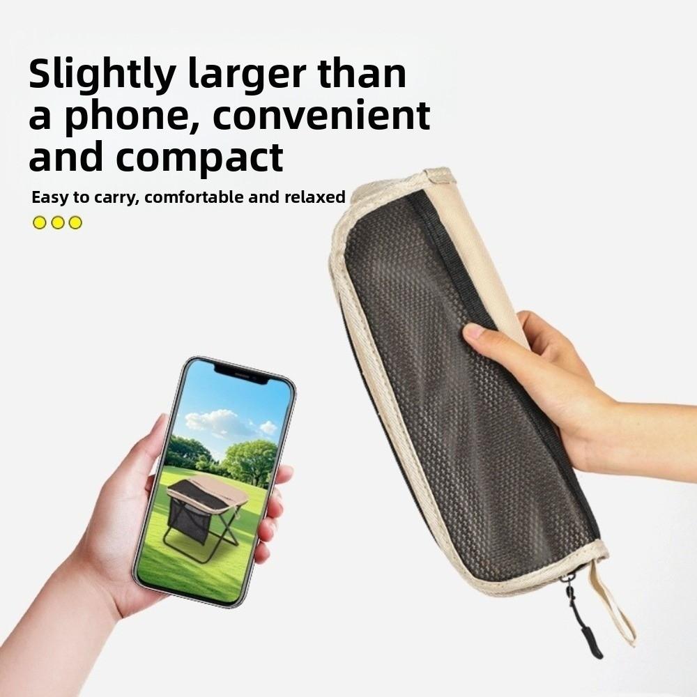 Strong Load-bearing Small Mazar Satchel Sturdy L Pen Bag Stool Folding Backpack Stool  Picnic