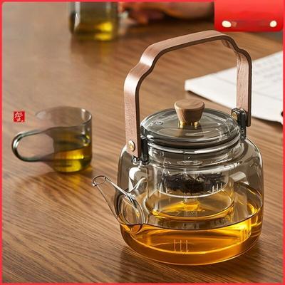 GIANXI Cam Kaynatma Çaydanlığı Çin Kung Fu Çay Seti Mutfak Restoran Bar Aile Çay Seti Cam Çaydanlık Semaver Demleme Çaydanlığı