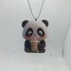Acrylic Stylish Panda Pendant Whimsical Car Interior Decoration For Keys Bags And
