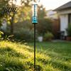 Decorative Bird Rain Gauge Outdoor Metal with Stake 7 Inch Tube Weather Resistant Plastic Measuring Gauge Branch Measure Tool for Garden Lawn Patio