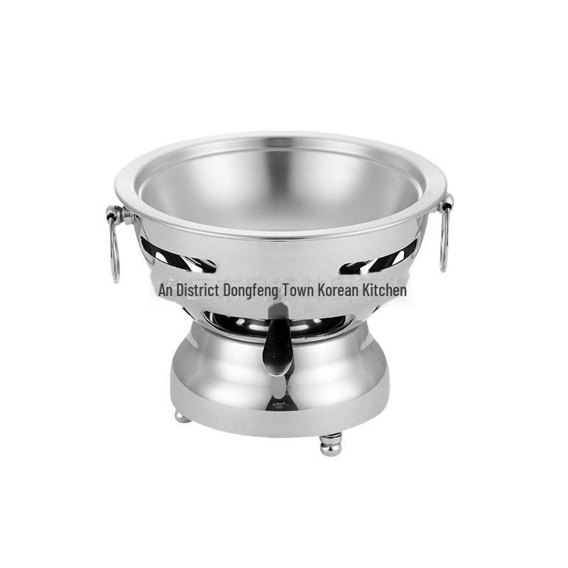 Micun Bibimbap Style Měděný Hot Pot z Hovězího Angus, 304 Nerezová Ocel, Alkoholový Vařič, Jedna Porce