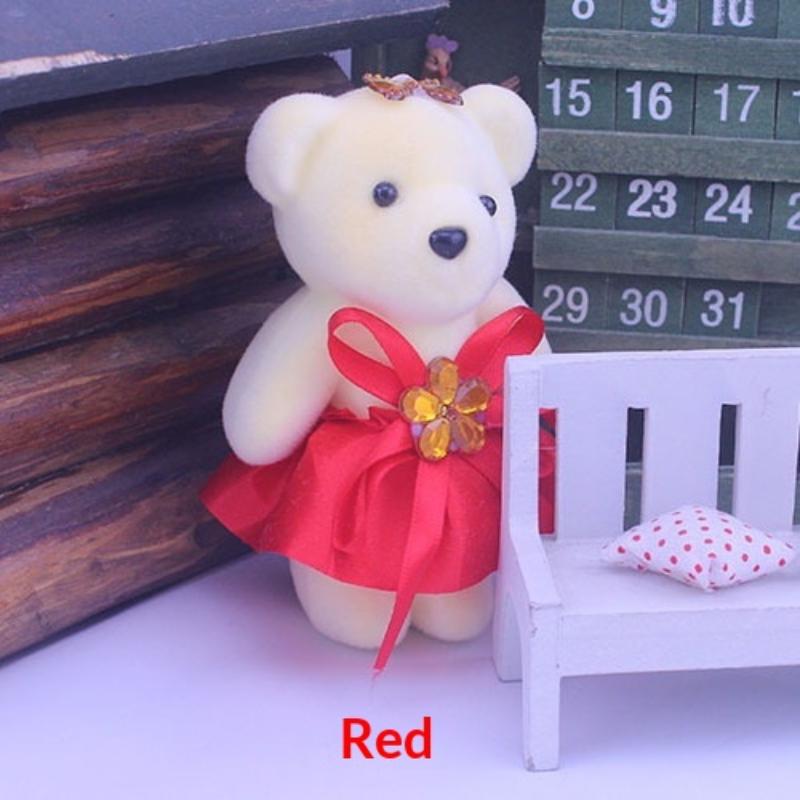 10Pcs Graduation Bouquet Bear Accessories Cartoon Bouquet Decoration Bear Doll Diy Graduation Bear Decoration