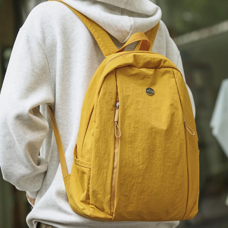 Sac à dos pour femme, sac à dos de sport pour homme, sac d'école de couleur unie pour étudiant