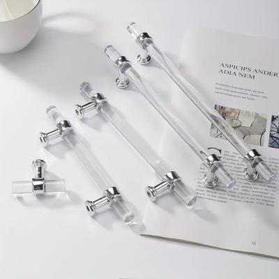 1pc Of Modern Minimalist Acrylic Handles - Perfect For Wardrobe Doors, Drawers, Cabinets & Shoe Cabinets!
