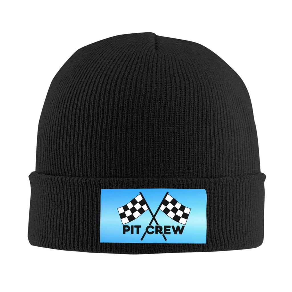 Checkered Flags Race Car Flag Unisex Women Knitted Hat Adult Knit Beanie For Fall Winter Knit Hat Cap