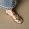 Französische Retro-Innenhöhenverstärkungstasche Kopf Halbschuhe Schleife quadratischer Kopf Schuhe Sommer Oberbekleidung mittlerer Absatz silber Damen Pedal