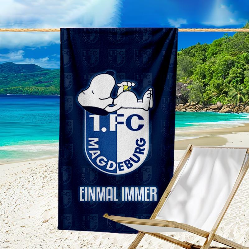 Magdeburg Flames Beach Towel - Soft, Absorbent Microfiber, Lightweight, Ideal for The Beach, Parties, Travel, Camping Fan Gifts