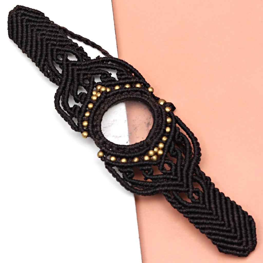 Makramee-Faden, Edelstein, handgefertigt, Schmuck, 20,3–25,4 cm, Ad Wild Horse Jasper Armband