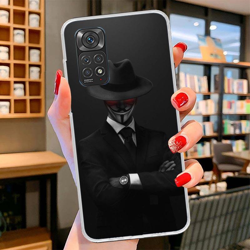 Man Suit Shirt Tie Cover Phone Case For Xiaomi Redmi Note 15 14 13 12 11 10 Pro Plus 14S 12S 11S 11T 11E 10S Soft Fundas Shell R