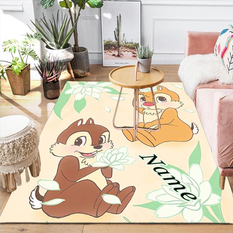 Custom 1Pc Chip Dale Adventure Rug Office Carpet Indoor Outdoor Entrance Doormat Nonslip Soft And Comfortable Living Room D91619