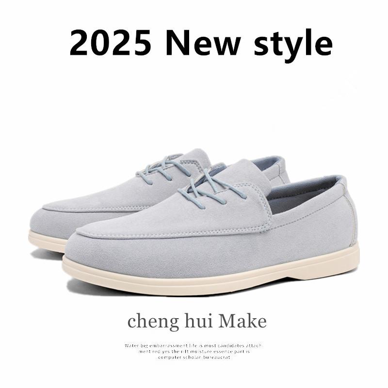 Fashion Men's Slip On Loafers Fashionable versatile Lightweight Breathable Comfort Shoes Non-Slip Soft Sole Daily Walking 2025 New