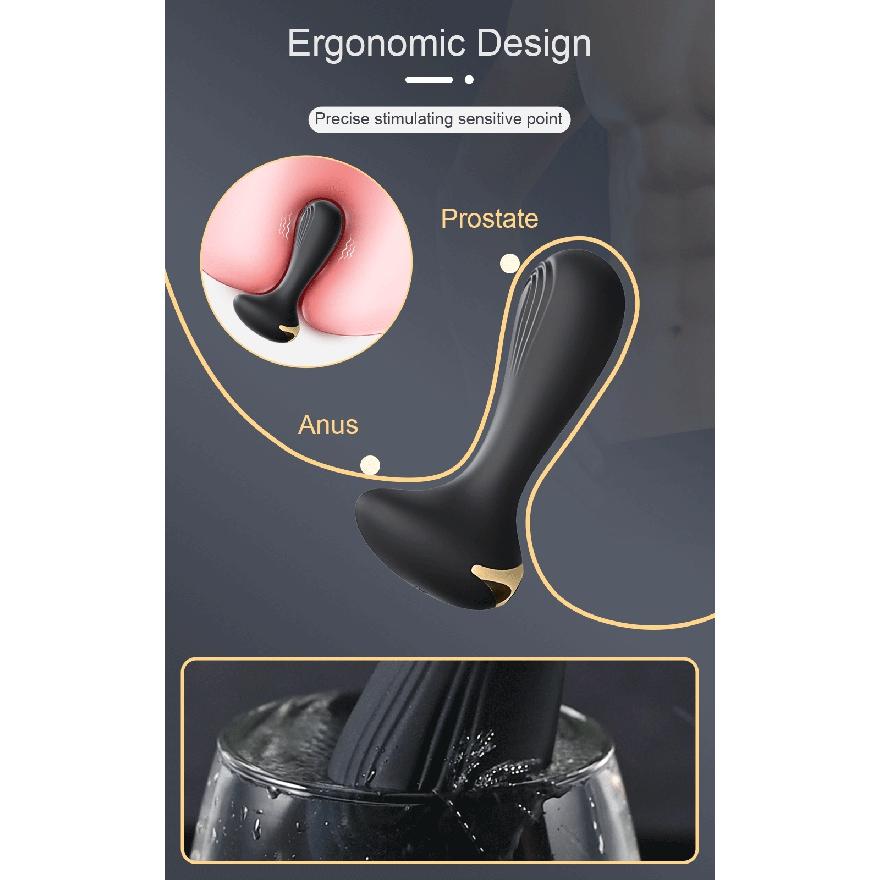 Anal Plug Vibrator Female erotic Butt Plug for Women Male Female Buttplug Silicone Sex Toys for Man or