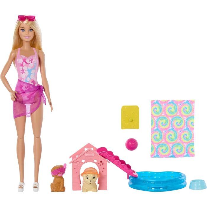 Coffret Piscine Des Chiots - MATTEL - Barbie - 5 Éléments - Accessoires Amusants - Mixte