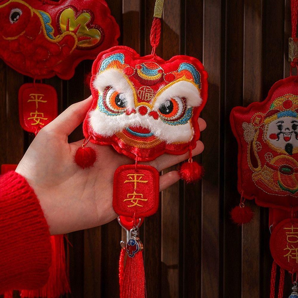 

Red New Year Hanging Ornaments Traditional Chinese Lucky Ornament Year Of The Snake Pendant Party Style D