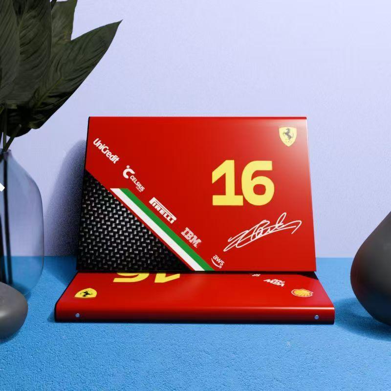 A5 Notebook For Ferrari F1 team Hamilton 2025 helmet imitation leather A5 horizontal line notebook blank Dorian manual ledger