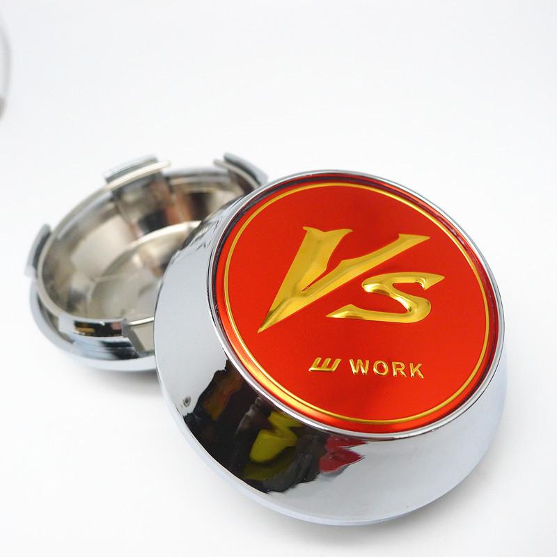 4pcs 65mm Car Wheel Hub Cover Center Caps for VS W Work Emotion X7 Racing Styling Badge Emblem Accessories