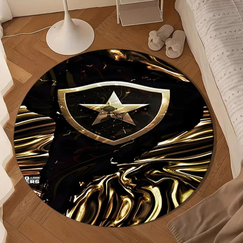 1PC rug Botafogo Football Club Round mat Home Decor, Chair rug For livingroom,Bedroom, doormat home decor Birthday Gift Christmas Gifts