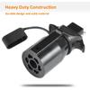 AutoSonic 7 Pin Blade to 4 Pin Flat Trailer Adapter | Female Trailer Connector Plug | 7 Way to 4 Way Converter | Flat Connection | Weatherproof