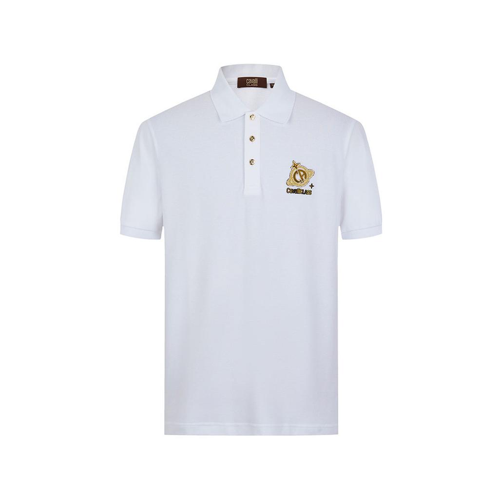 Men's Cotton Polo T-shirt with Hot Diamond Print