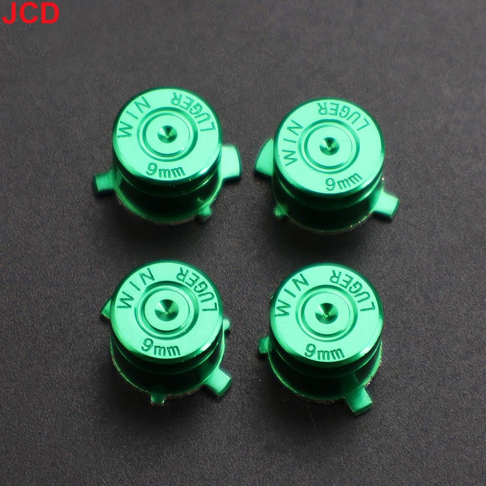 JCD 1set For PS3 PS4 Controller ABXY Metal Button Cap Kit Game Board Parts Aluminum Bullet Head Directional Button Parts