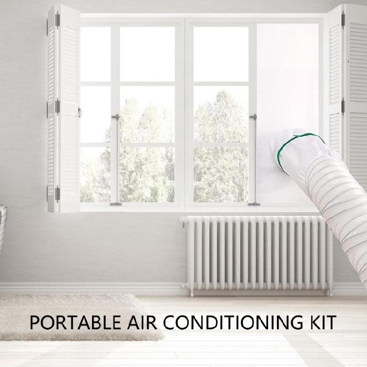 Practical Adjustable Portable Air Conditioner Window Vent Set Sliding Seal Home Accessory for Mobile and Dryer Designs
