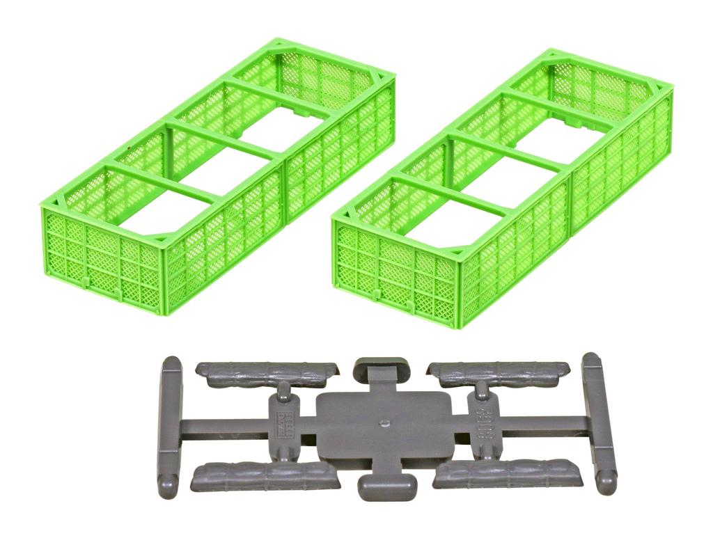 KATO N Gauge Tora90000 Empty Cargo Wire Mesh Parts Set, 2 Cars, 11-561, Model Railroad Supplies
