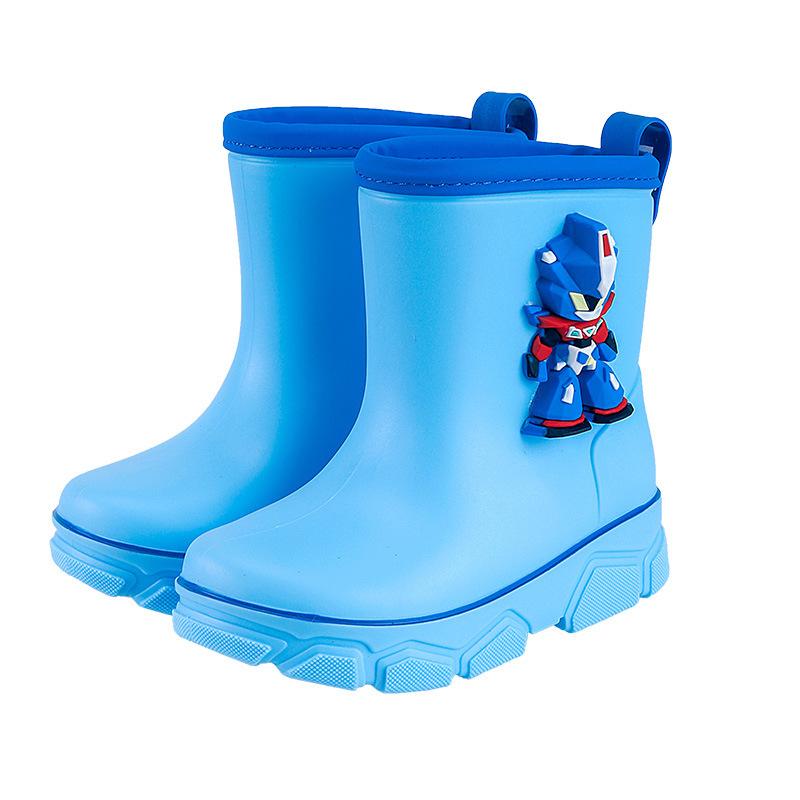 2025 pantofi de ploaie pentru copii, desene animate, rezistenți la uzură, călduroși din catifea și antiderapanți, pantofi de apă pentru școală, cizme de ploaie pentru copii mijlocii și mari