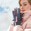 Women Thermal Gloves Non-Slip Fleece Lined Windproof Cold Resistant Waterproof Outdoor Sports Hiking Work Touchscreen Gloves