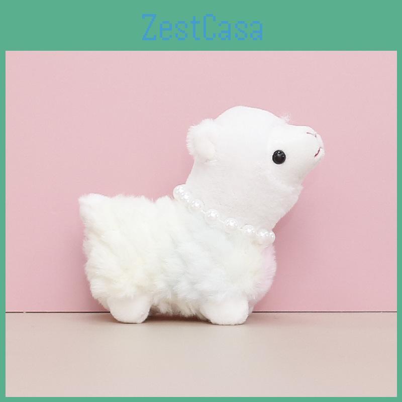 Charming Tie-dye Plush Alpaca Doll Keychain Cute Accessory For Fashionable Girls