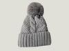Versatile Warm Foreign Trade Style European American Knitted Hat Solid Color Knitted Hat Women with Velvet Hat New Knitted Hat