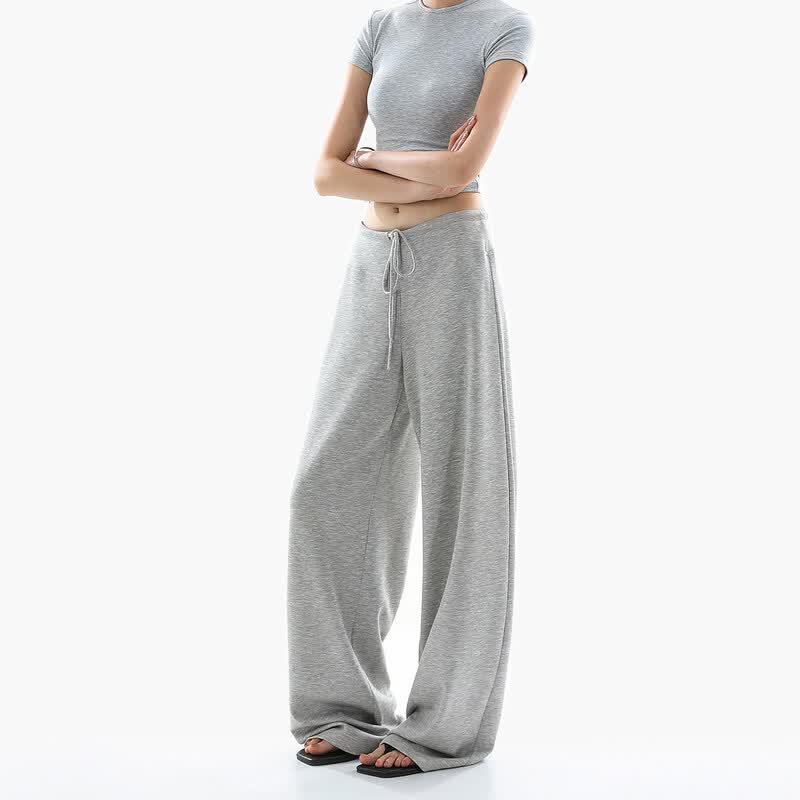 ICH MODE Women s Lyocell Cooling Wide-Leg Pants M