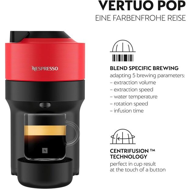 Капсульная кофемашина Krups XN 9205 Vertuo Pop cherry red