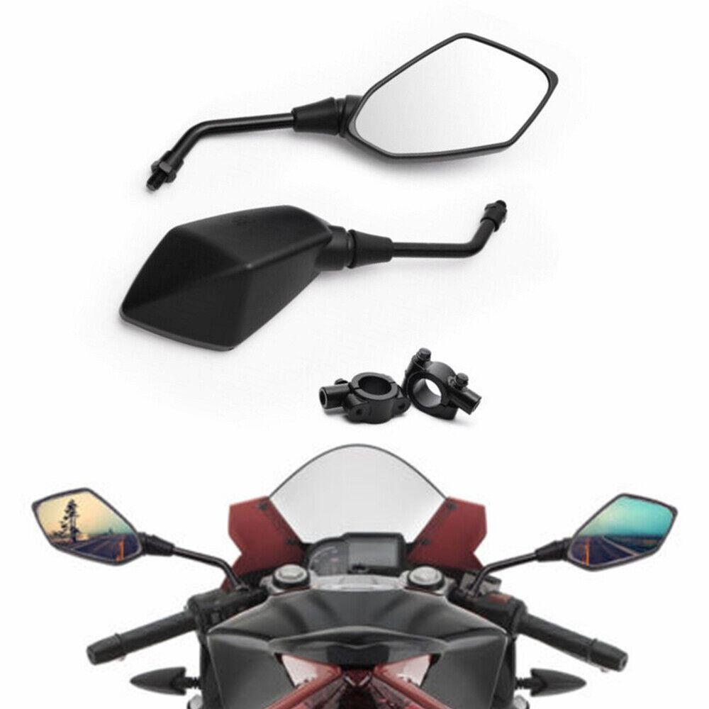 2 stk/par universelle 8mm 10mm motorsykkelspeil scooter elsykkel bakspeil elektromobil bakside konveks speil