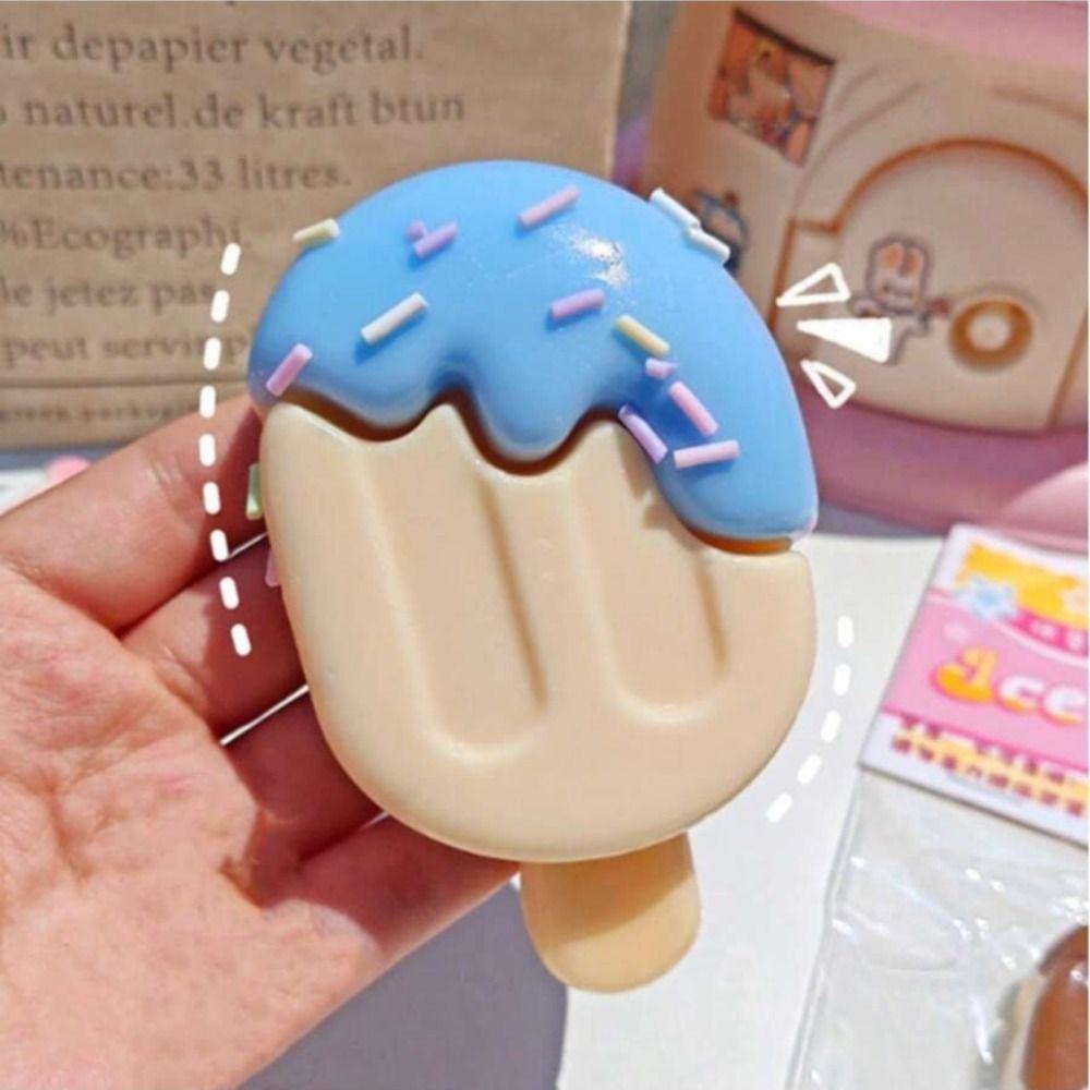 Toys New Blueberry Lava Squeeze Ice Cream Shape Slow Rising Stress Relief Toy Funny Gift Presents Soft Fidget Toy Sensory Stimulation