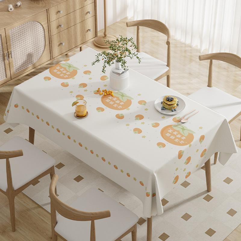 Small Daisy Wind Tablecloth Waterproof And Oil-Proof Coffee Table Cloth Small Fresh Pvc Table Cloth Book Tablecloth Dining Table Cloth