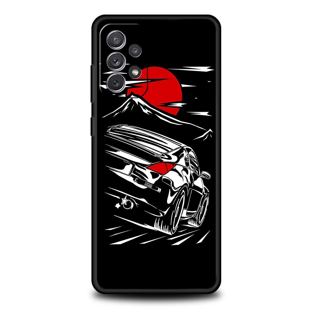 Phone Case for Samsung Galaxy A13 A15 A17 A07 A21S A22 A23 A25 A31 A73 A32 A52 A52S A41 5G Soft TPU Shell JDM Car Fundas Capas Samsung A21s