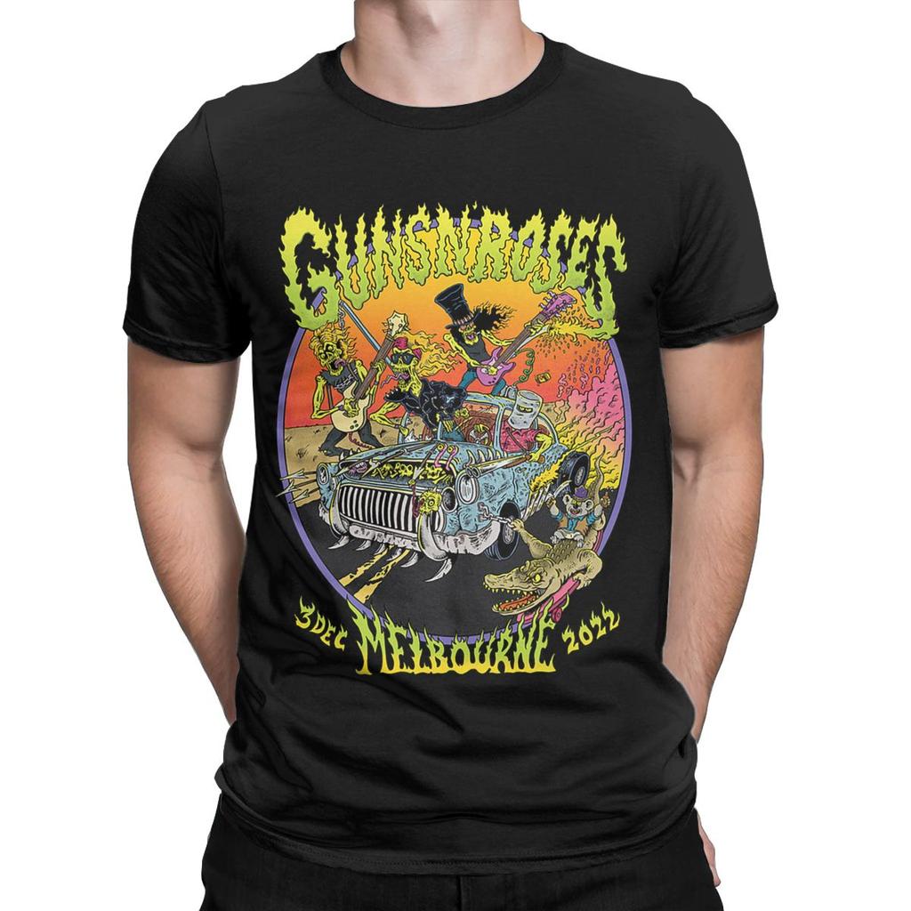 Guns N Roses Men T Shirts Funny Tees Short Sleeve O Neck T-Shirt 100% Cotton Graphic Clothes