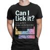 Can I Lick It Periodic Table Science T Shirt Men Women Cotton Novelty T-Shirt Crew Neck  Tees Short Sleeve Clothes Plus Size