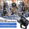 USB Snowflake Projector Light Outdoor Christmas Decoration Lamp Holiday Party Atmosphere Lighting