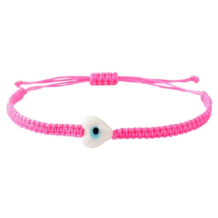 Elegant Braided String Wristband With Spiritual Eye Symbol Versatile Layering Jewelry for Everyday Outfits