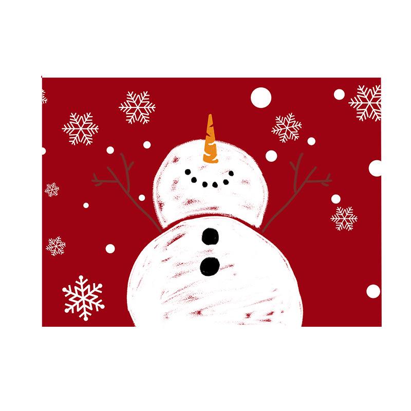 Nordic Style Non-slip Heat-resistant Christmas Dining Table Mat 30x45CM Linen