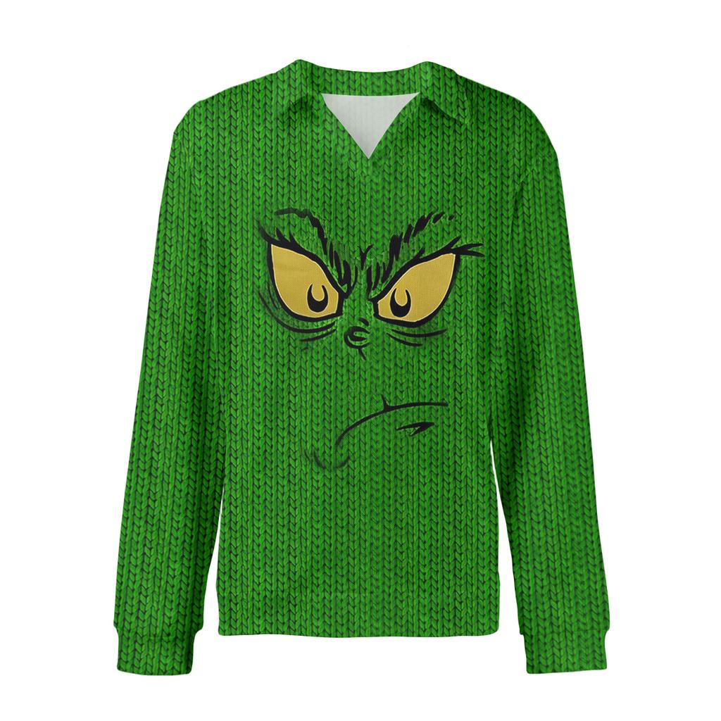 Men's Casual Collared Long-Sleeve Knit Base Layer Top