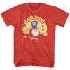 Dum Dums Drum Man Ad Red Heather Adult T-Shirt