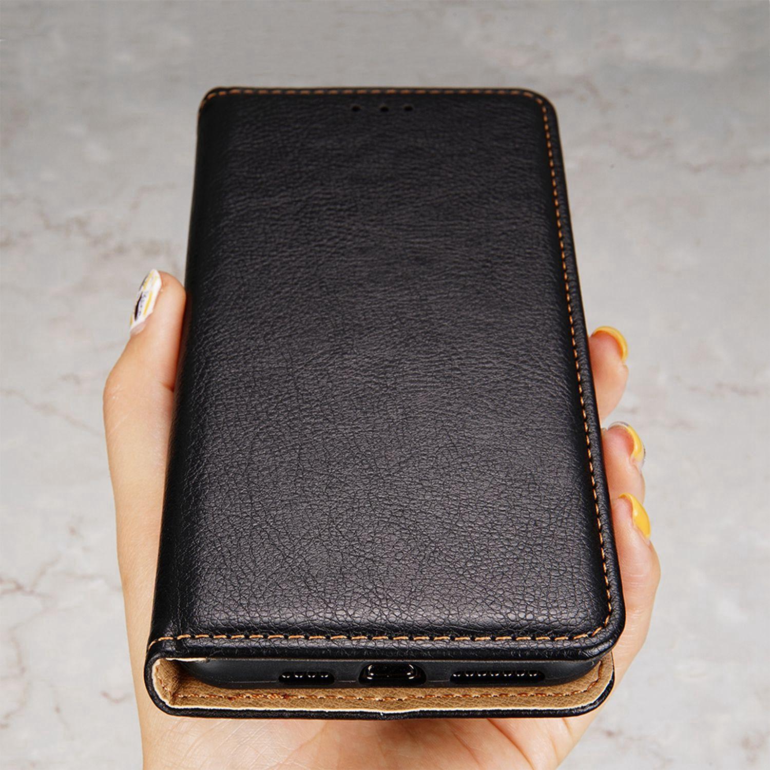 

For Xiaomi Redmi A1 4G/A2 4G PU Leather Magnetic Auto Closing Phone Case Wallet Stand Protective Cover Black