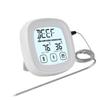 Digital Food Thermometer, BBQ Grill Mt Thermometer with Timer, 9 Preset Modes, 5 Doneness Levels, Temperature Alarm, Backlight, Magnetic Base
